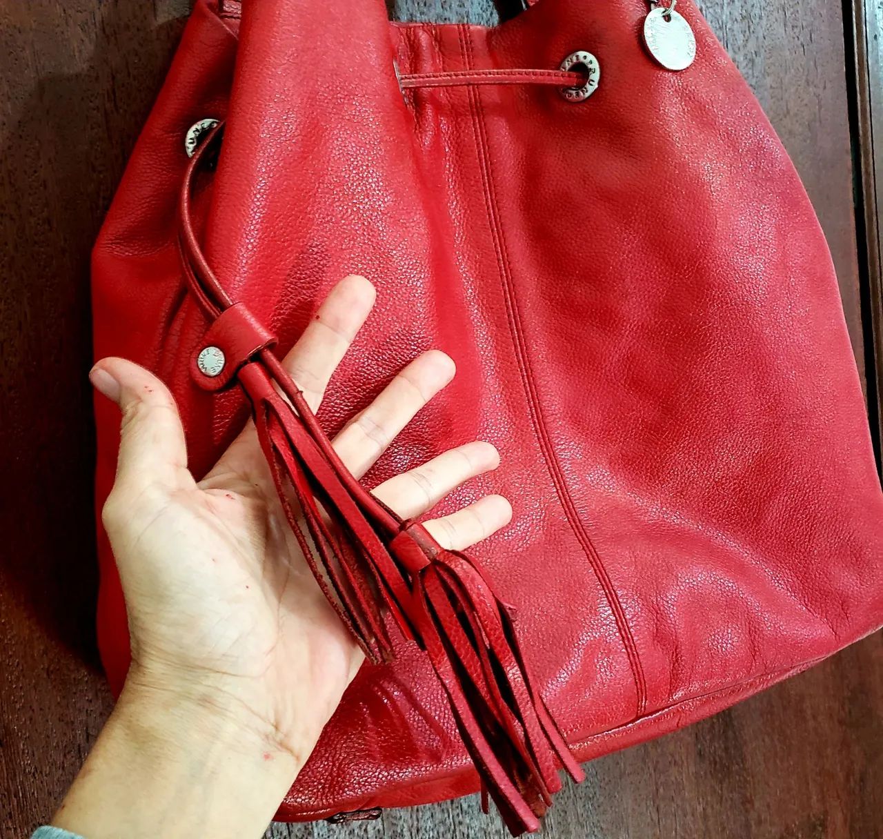 Bolsa couro legítimo  - Foto 3