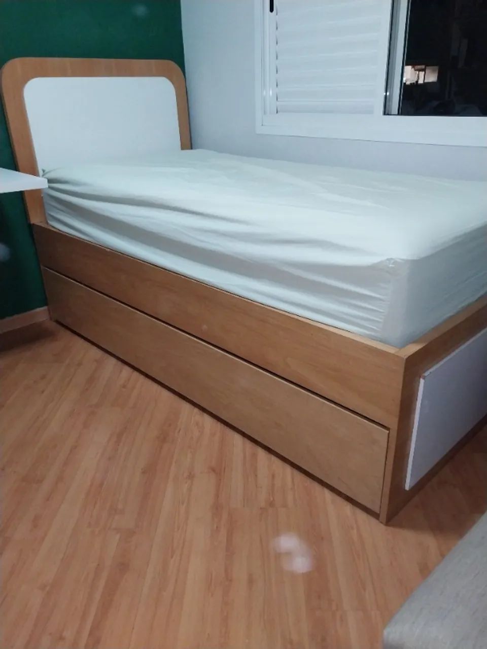 Cama luxo  solteiro de altíssima qualidade em marcenaria  - Foto 2