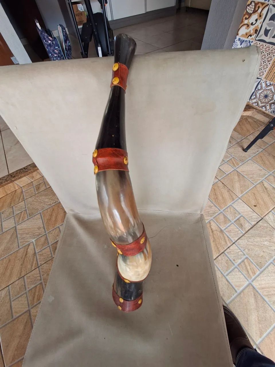 Berrante de chifre 50 cm  - Foto 2