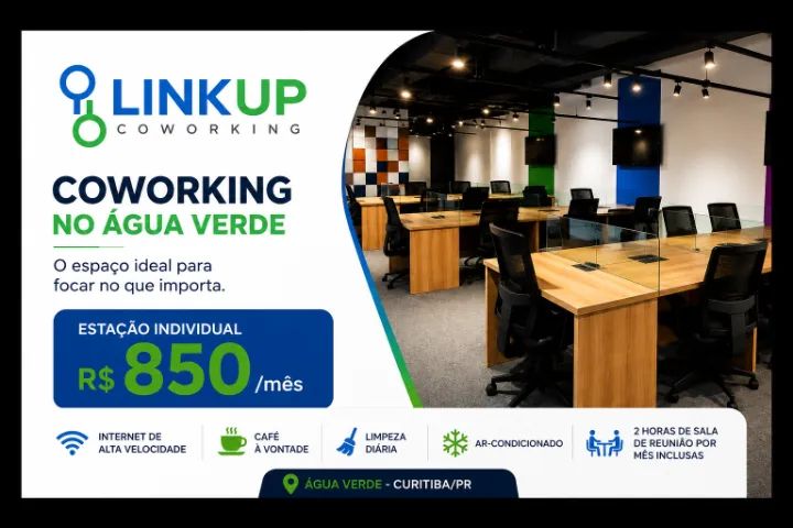 Estação de Coworking em Curitiba - Espaço Profissional Completo