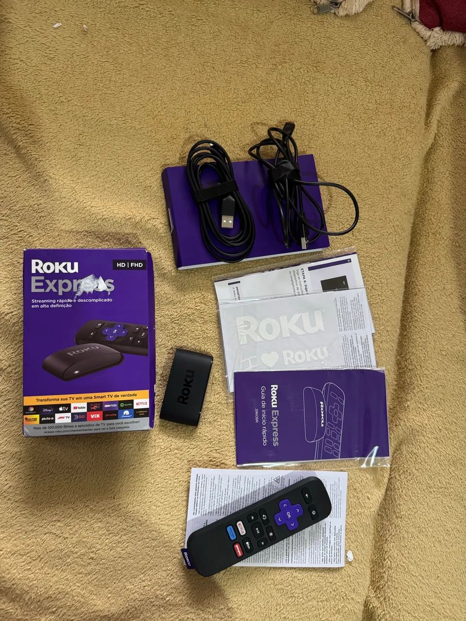 Roku Express | Dispositivo de streaming para TV HD compatível com Alexa, Siri e Google.  - Foto 6