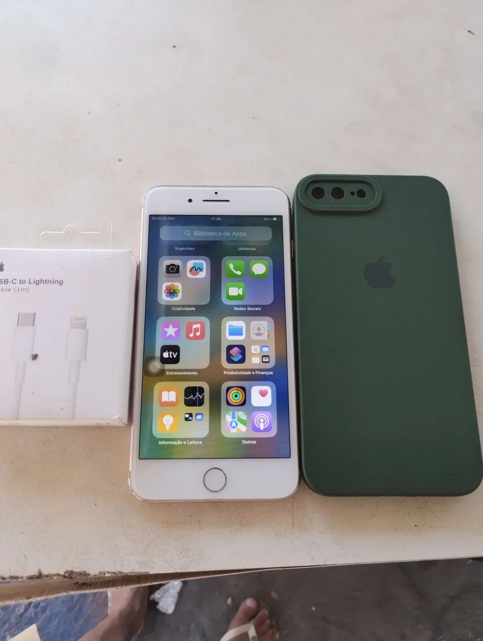 Vendo iPhone 8 plus funcionando perfeitamente  - Foto 5
