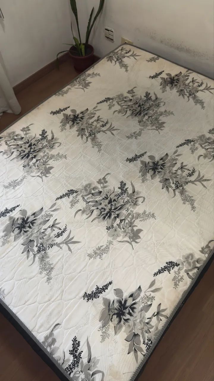 Cama casal simples de molas ensacadas 