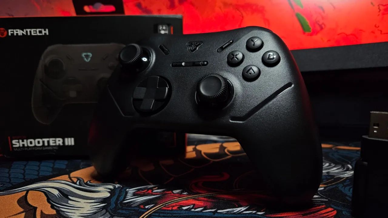 CONTROLE FANTECH SHOOTER III - COMPATÍVEL COM PS4 + PC (BLUETOOTH E SEM FIO) - Foto 2