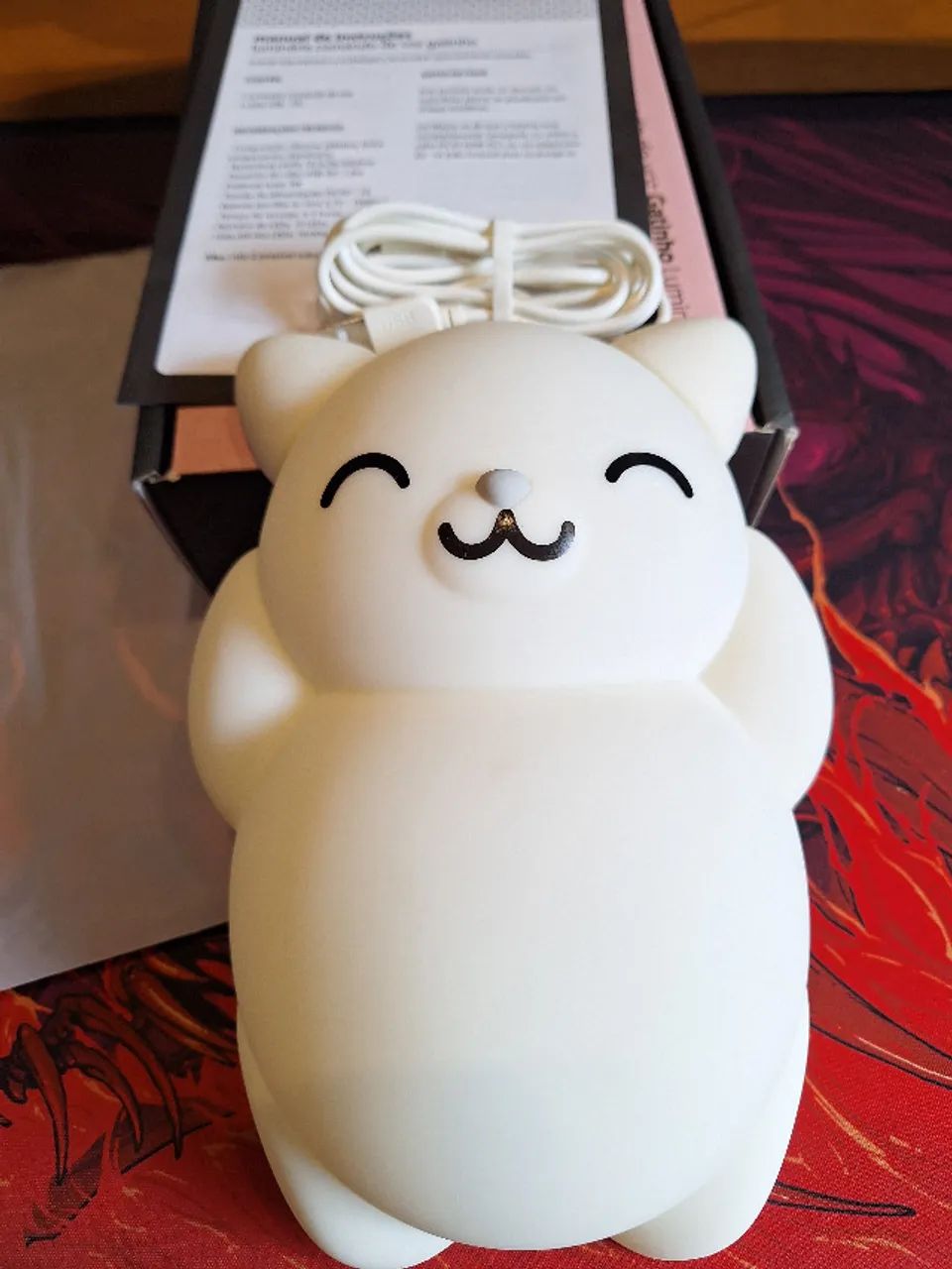 Luminária comando de voz Gatinho Imaginarium