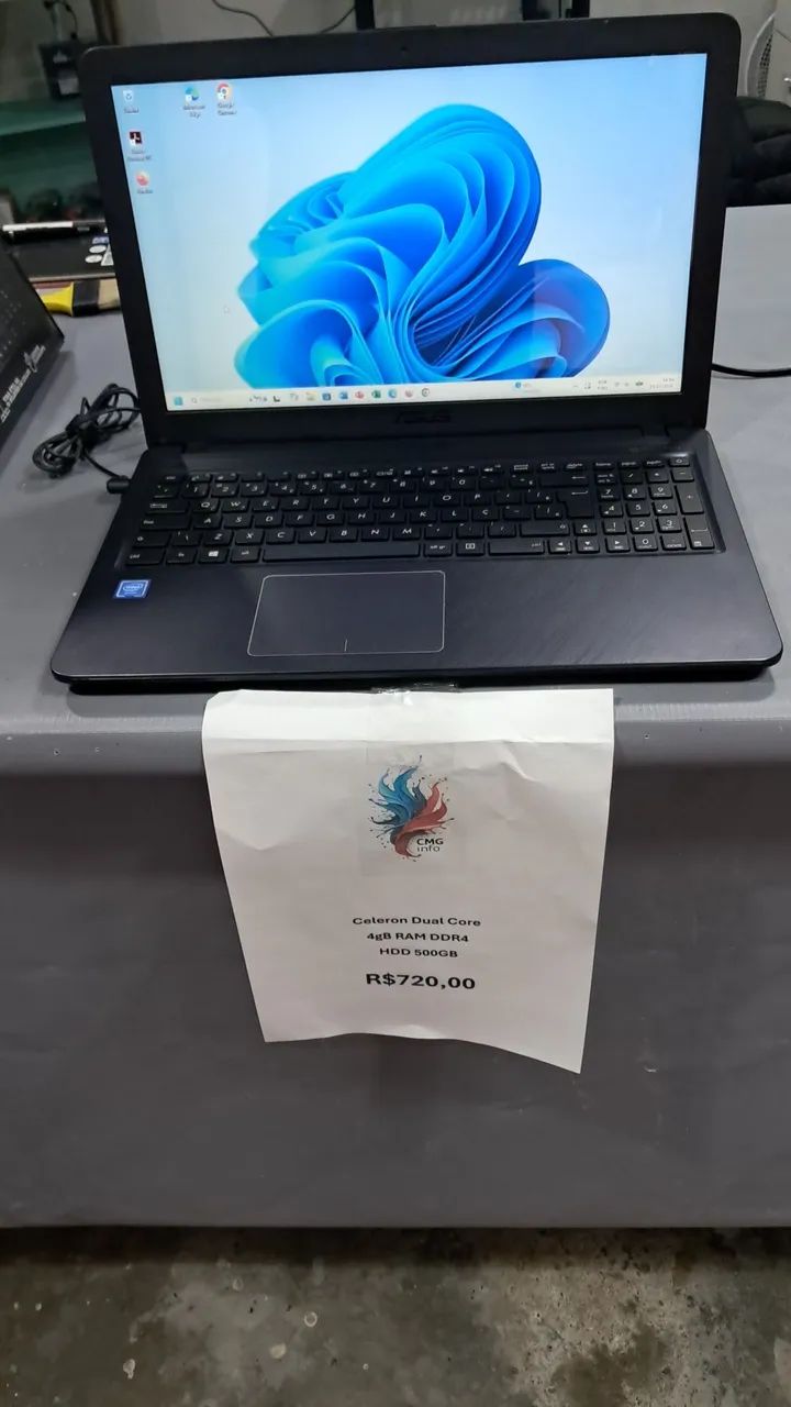 Asus Notebook Barateza 550,00