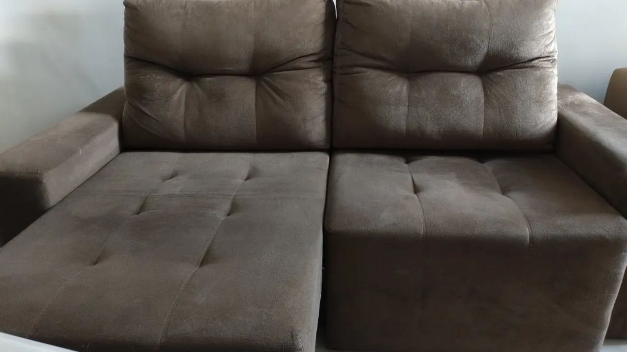 Sofá de 3 lugares de Suede - Foto 4