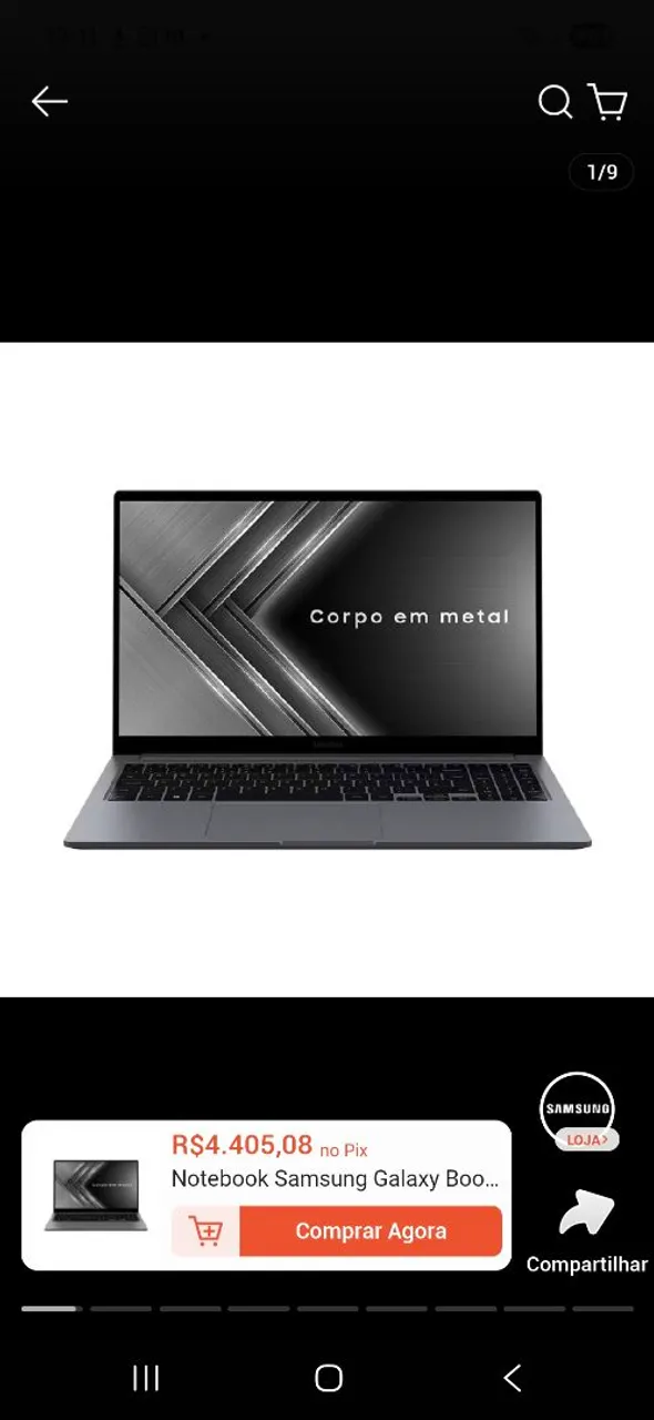 Tablet Samsung Galaxy Tab A9, 8.7 polegadas - Notebooks - Jardim