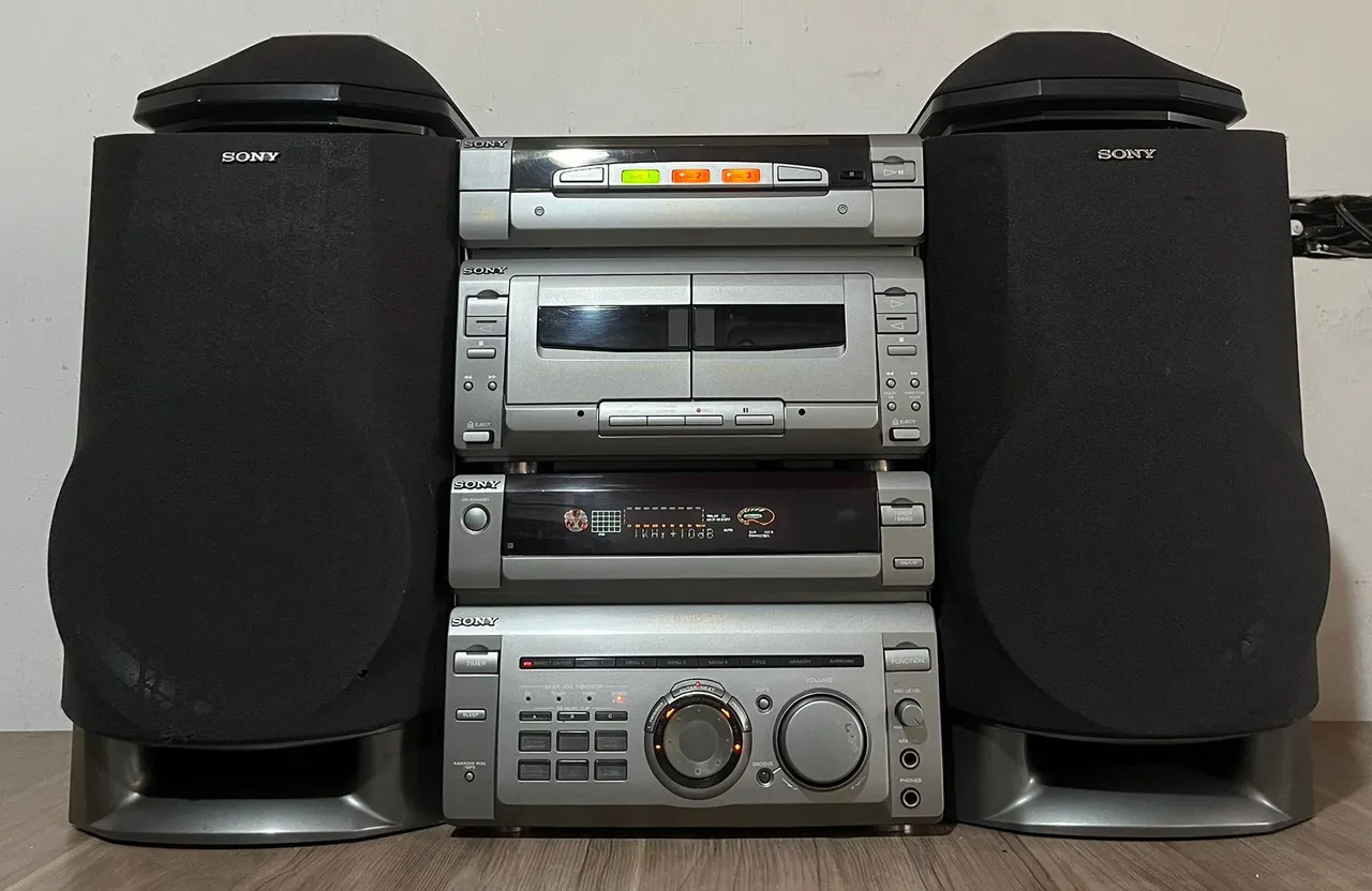 Mini System Panasonic Sc-ak22 1600Watts Cd Leia Descrição Aiwa