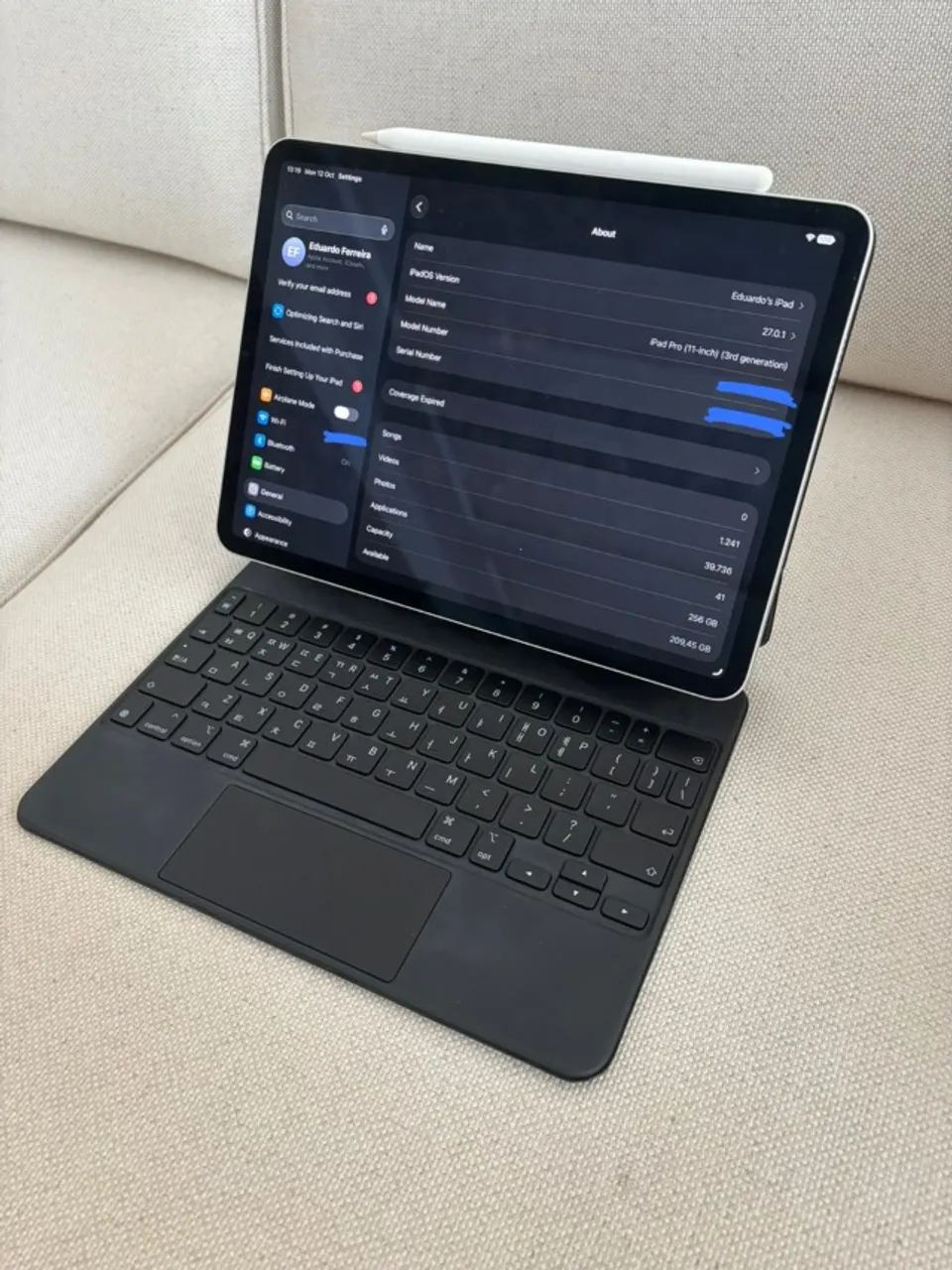 iPad Pro 11 M1 256GB + Apple Pencil 2 + Magic Keyboard - Foto 5