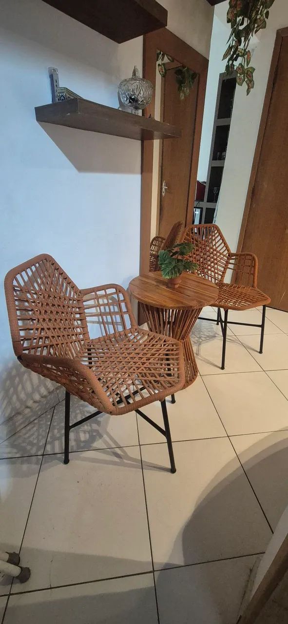 Jogo de cadeira com mesa para varanda  - Foto 2