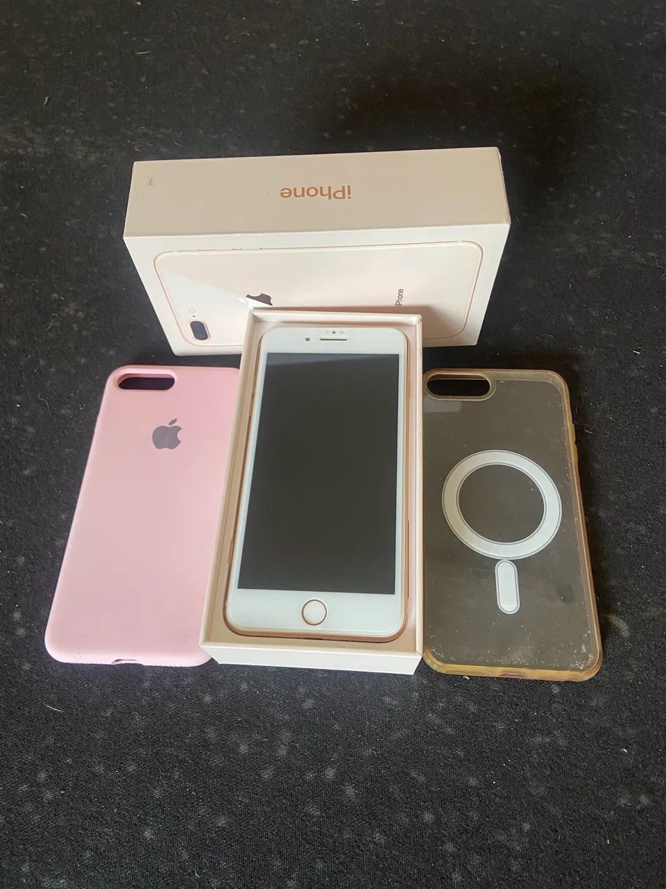 iPhone 8 Plus Rose Gold 256g + Caixa Original  - Para Reparo - Foto 2
