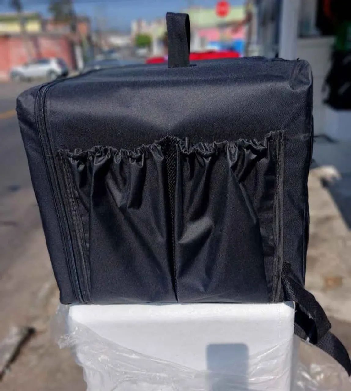 Bag/bolsa de entregador Preta com alumínio  - Foto 2