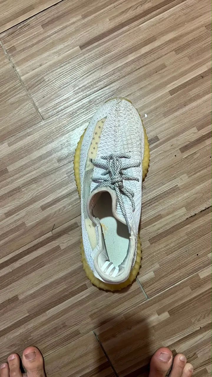 Yeezy Boost 350 V2 Static Refletivo Branco - Foto 3