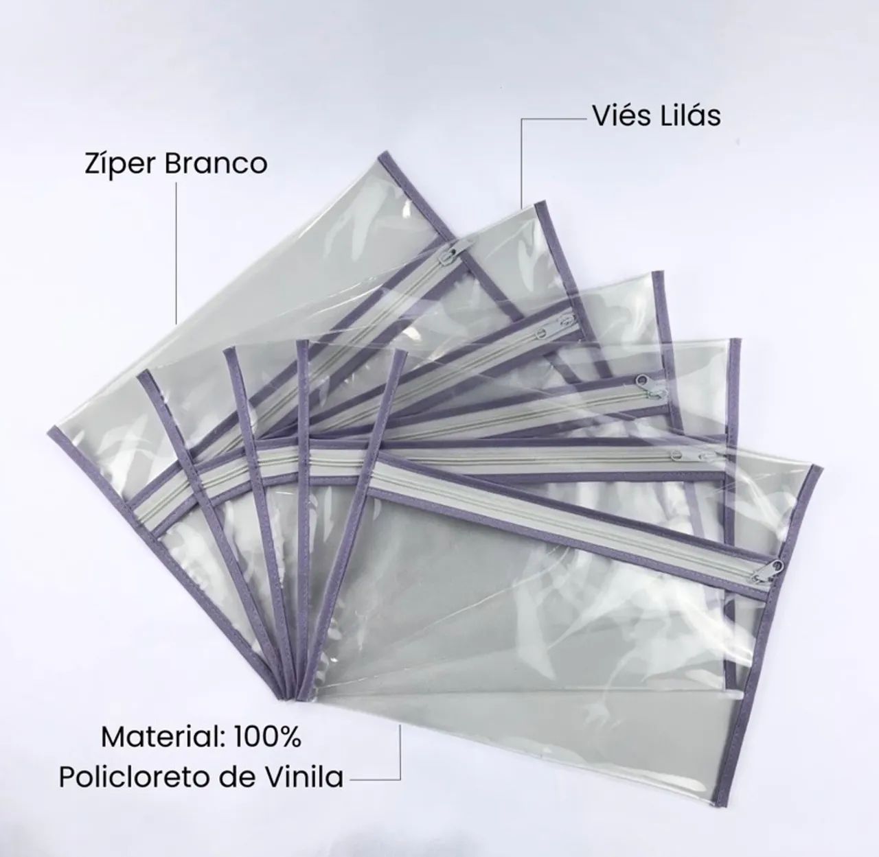 Kit 10 saquinho organizador maternidade Lilás novo - Foto 3