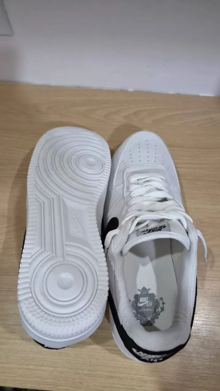 Air force 1 branco e preto original - Foto 4