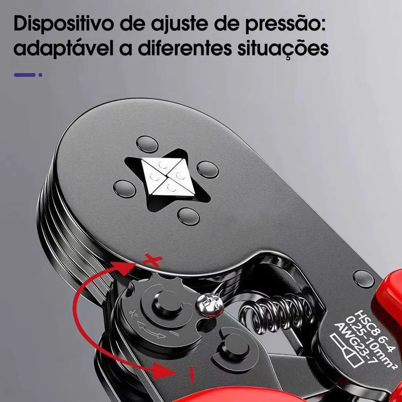 ALICATE PARA CRIMPAR COM 1200 ILHÓS  - Foto 3