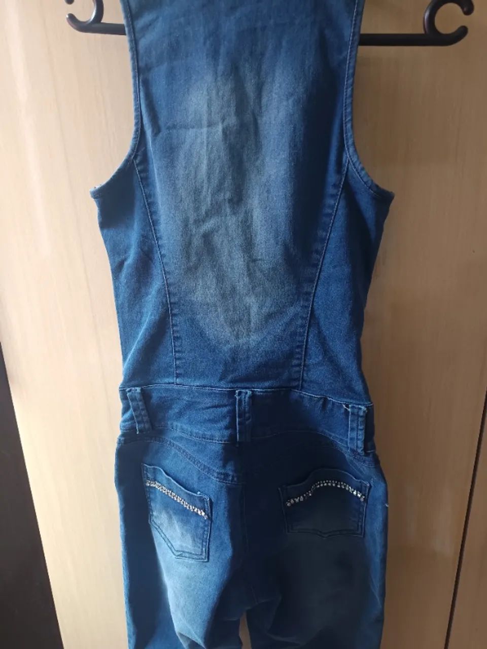Macacão jeans 36  - Foto 2