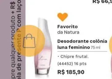 Perfume Luna feminino natura 
