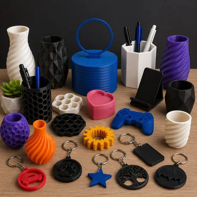 Exemplo de produtos personalizados em impressão 3D
