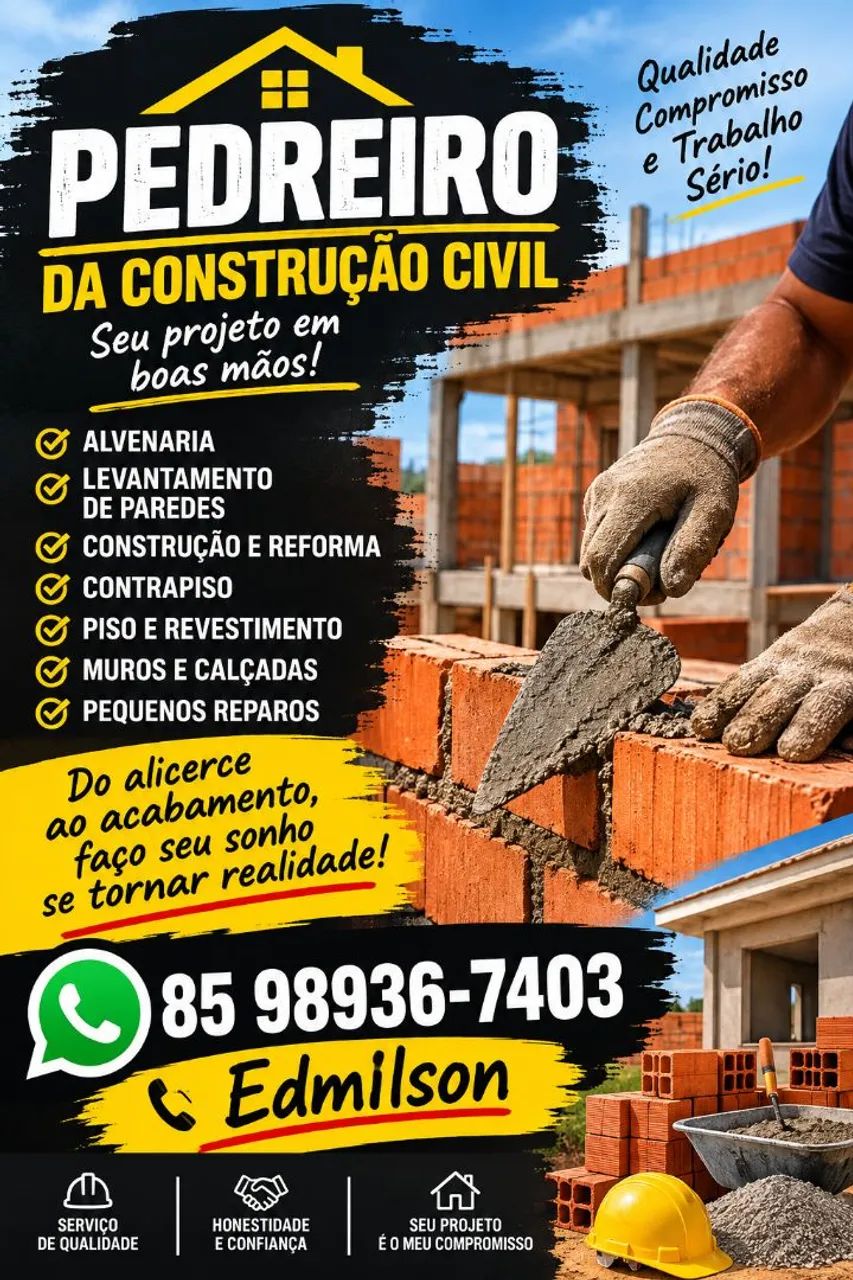 Sou Pedreiro estou Disponível 