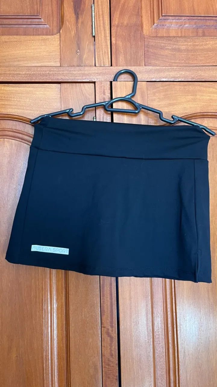 short saia shein preto p - Foto 2