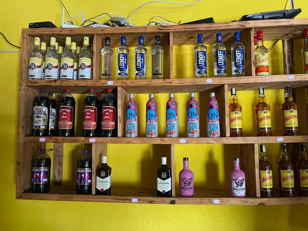 Balcão e expositor de palete