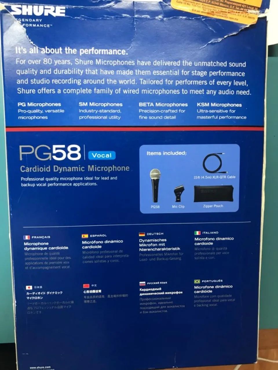 Microfone Shure PG58 - Foto 4
