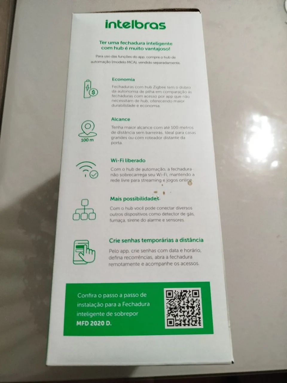 Fechadura eletrônica Intelbras MFD 2020D - Foto 3