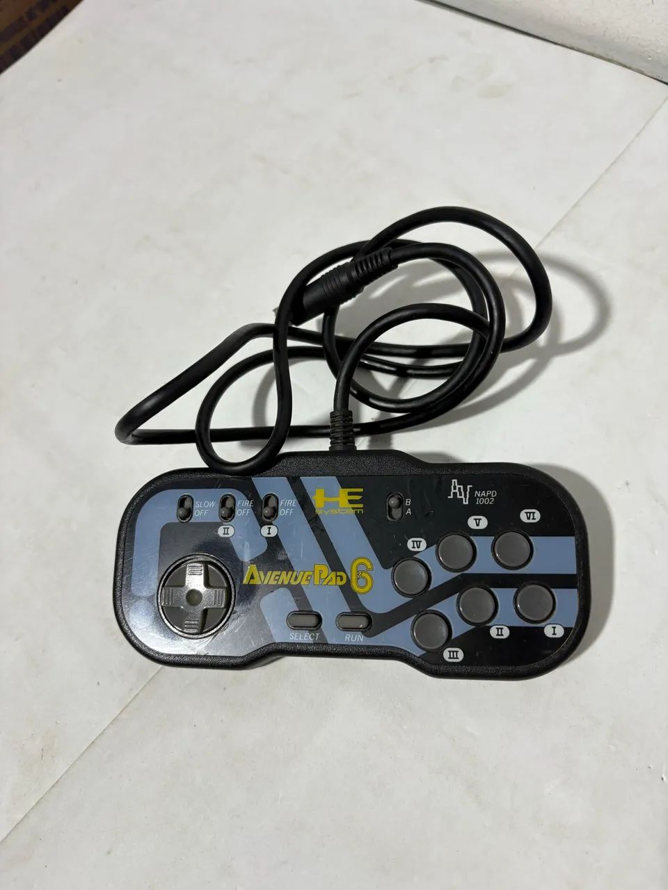 Controle avenue 6 pad pc engine manete joystick 