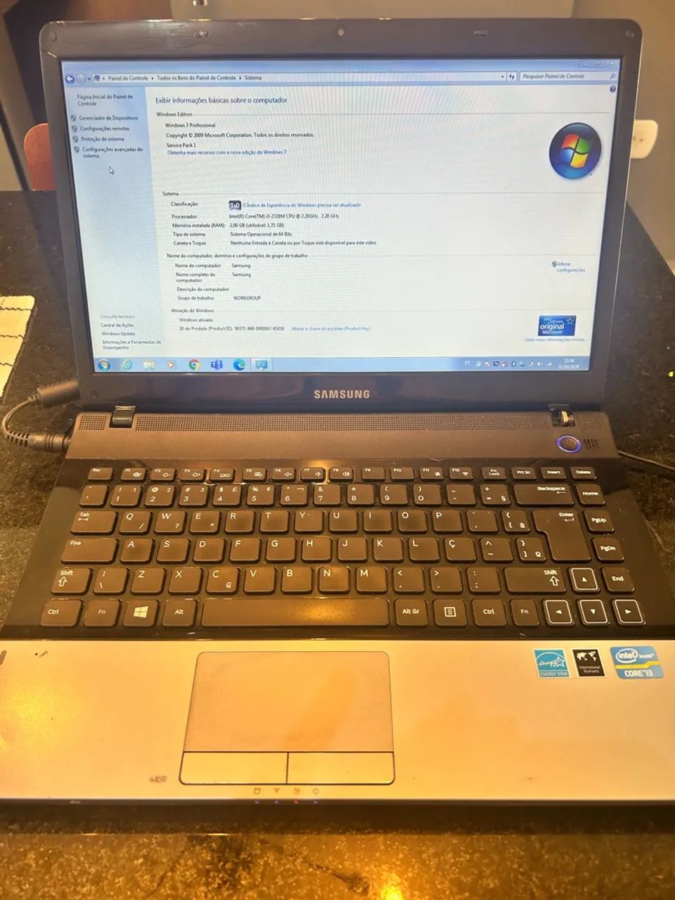 Notebook Samsung Intel Core i3