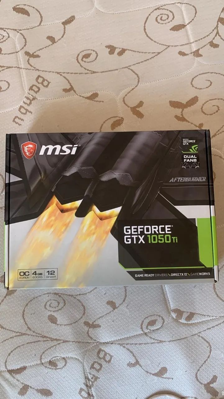 Placa de Vídeo MSI GeForce GTX 1050 TI 4GB