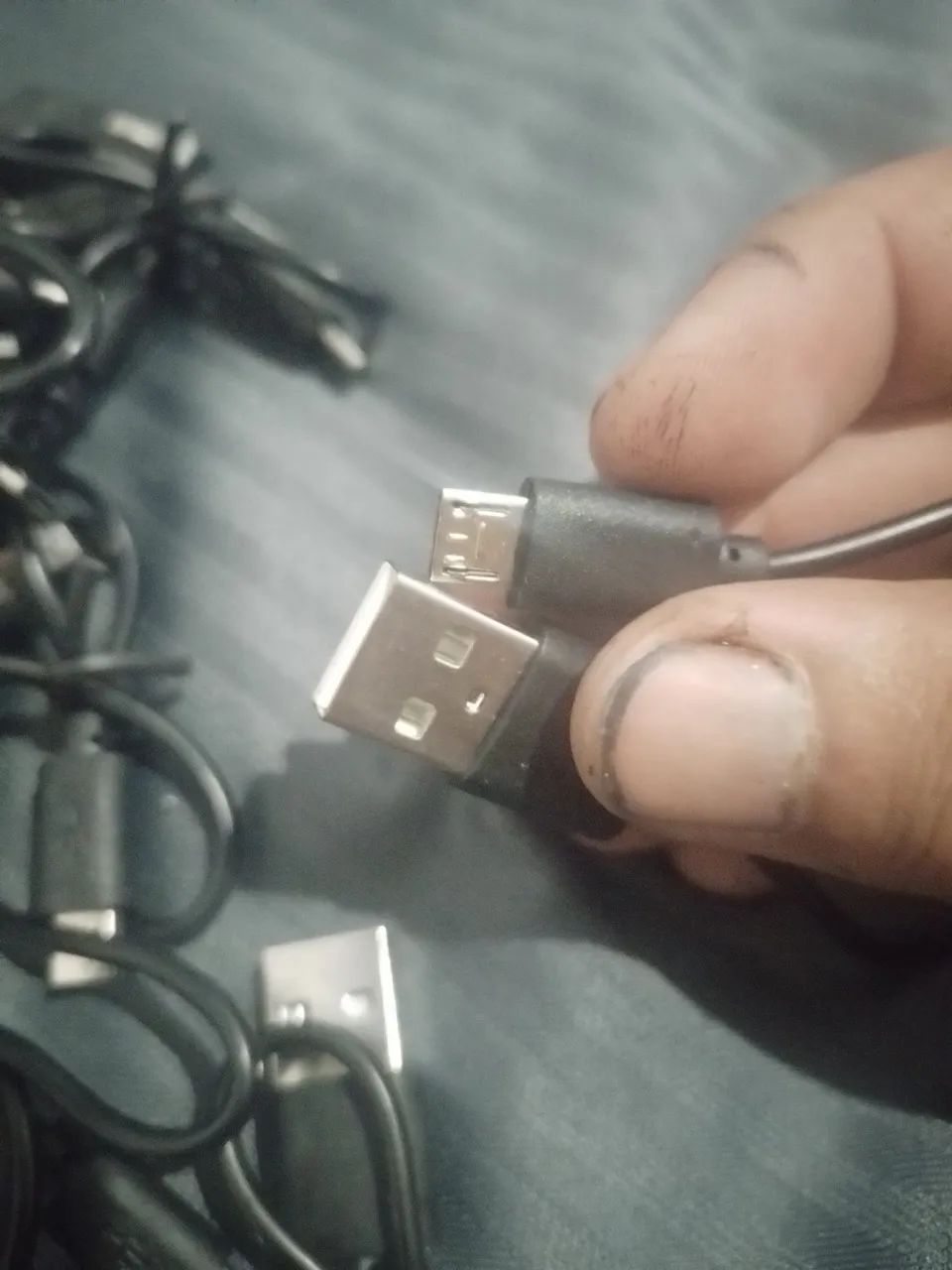 25 Cabos Curto Micro Usb v8 - Foto 3
