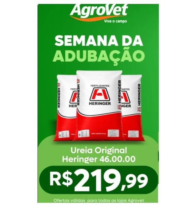 UREIA HERINGER 46.00.00 ADUBO MILHO SORGO