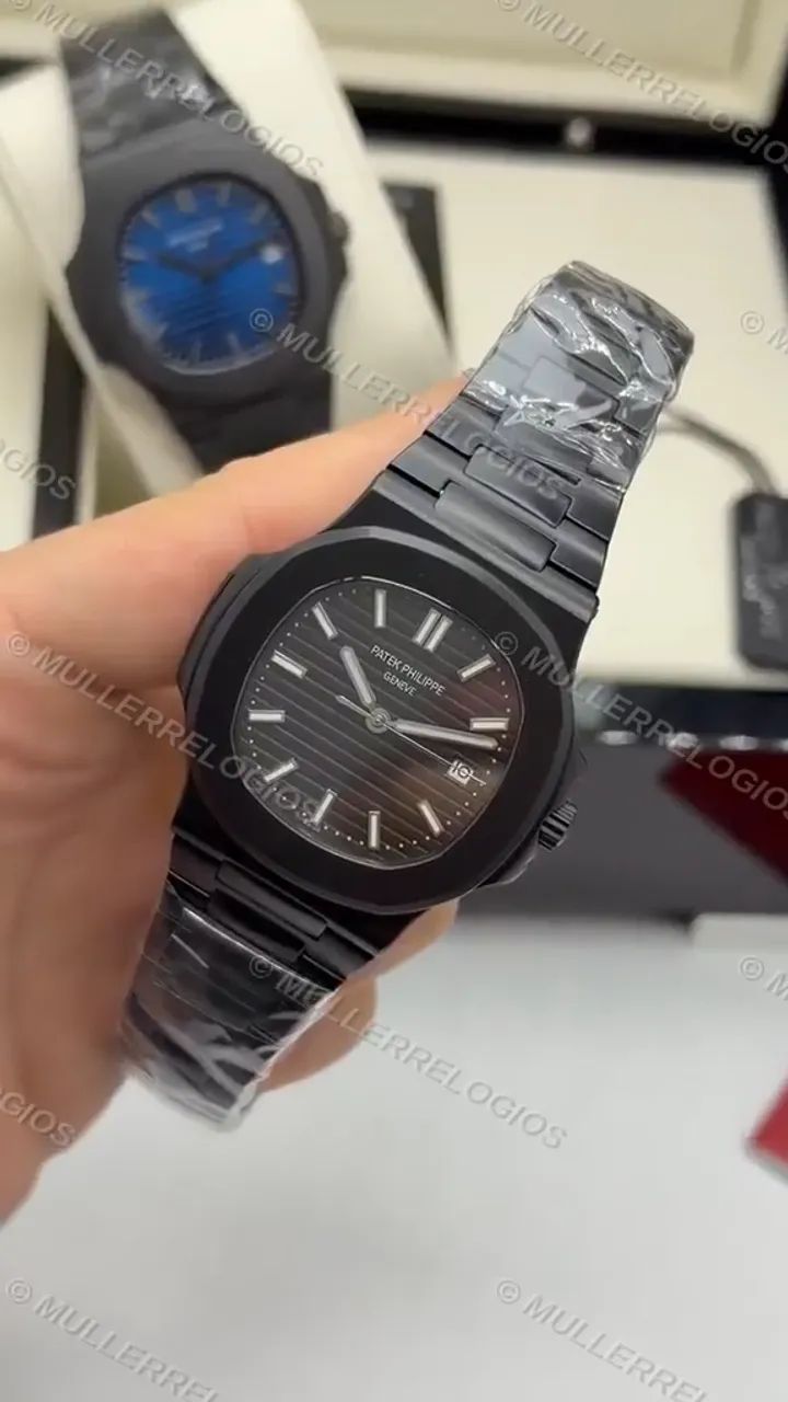 Patek Philippe Nautilus Clone Base ETA All Black - Foto 5
