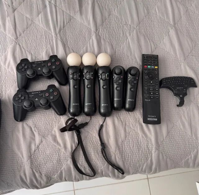 Kit Completo Acessórios Originais PlayStation 3 + PlayStation Move
