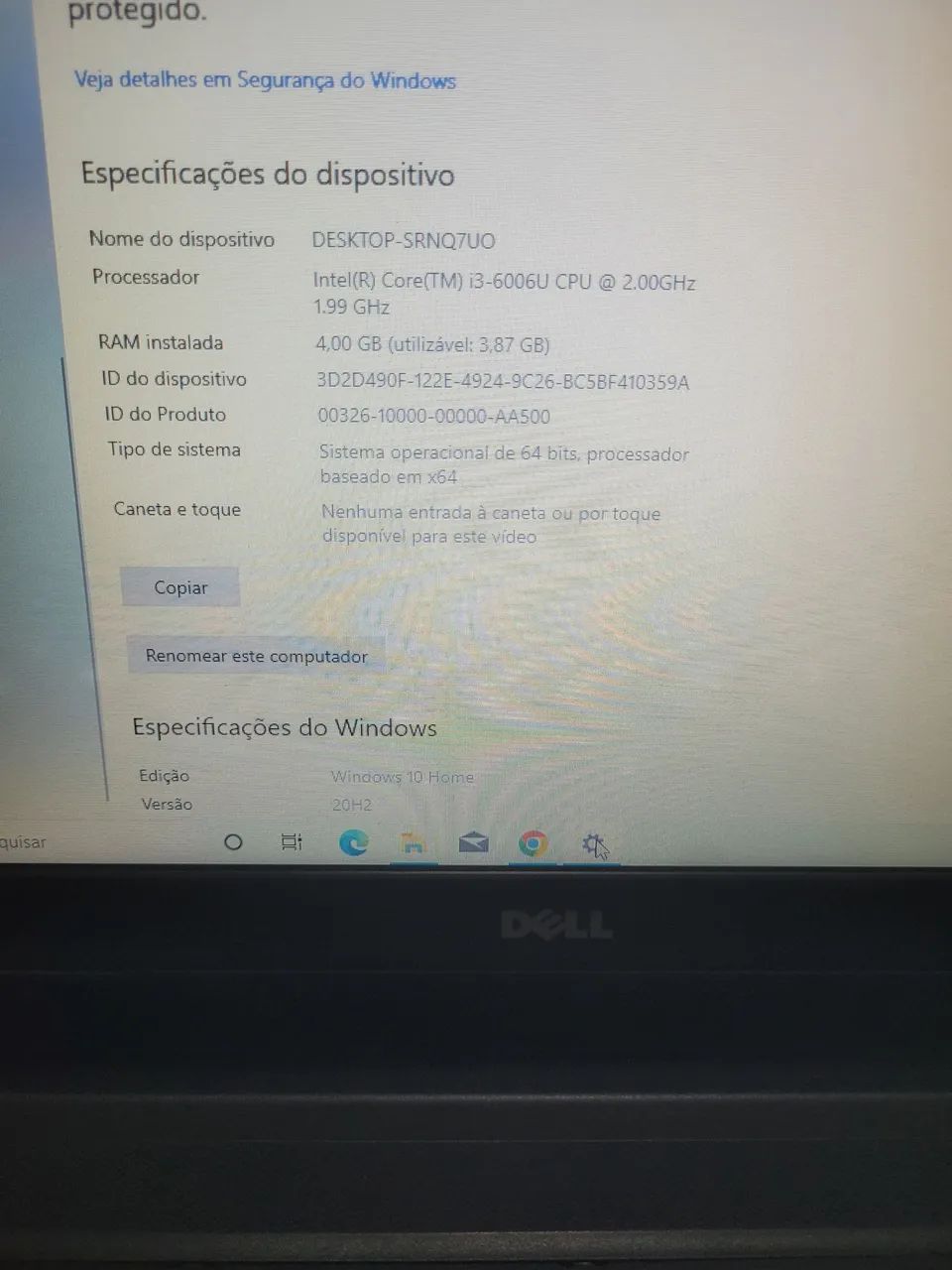 Notebook dell ssd e memória ddr4 - Foto 4