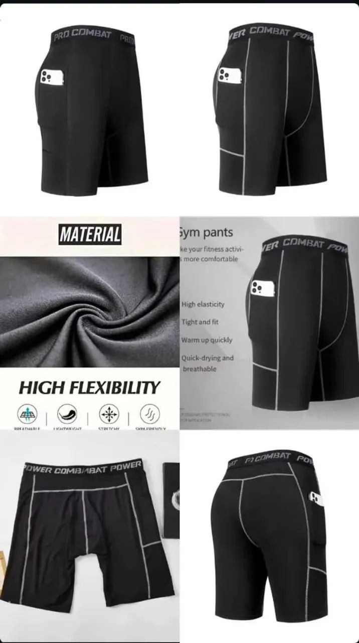 Shorts ciclistas masculinas  e femininas- alta elasticidade e respiráveis - Foto 2