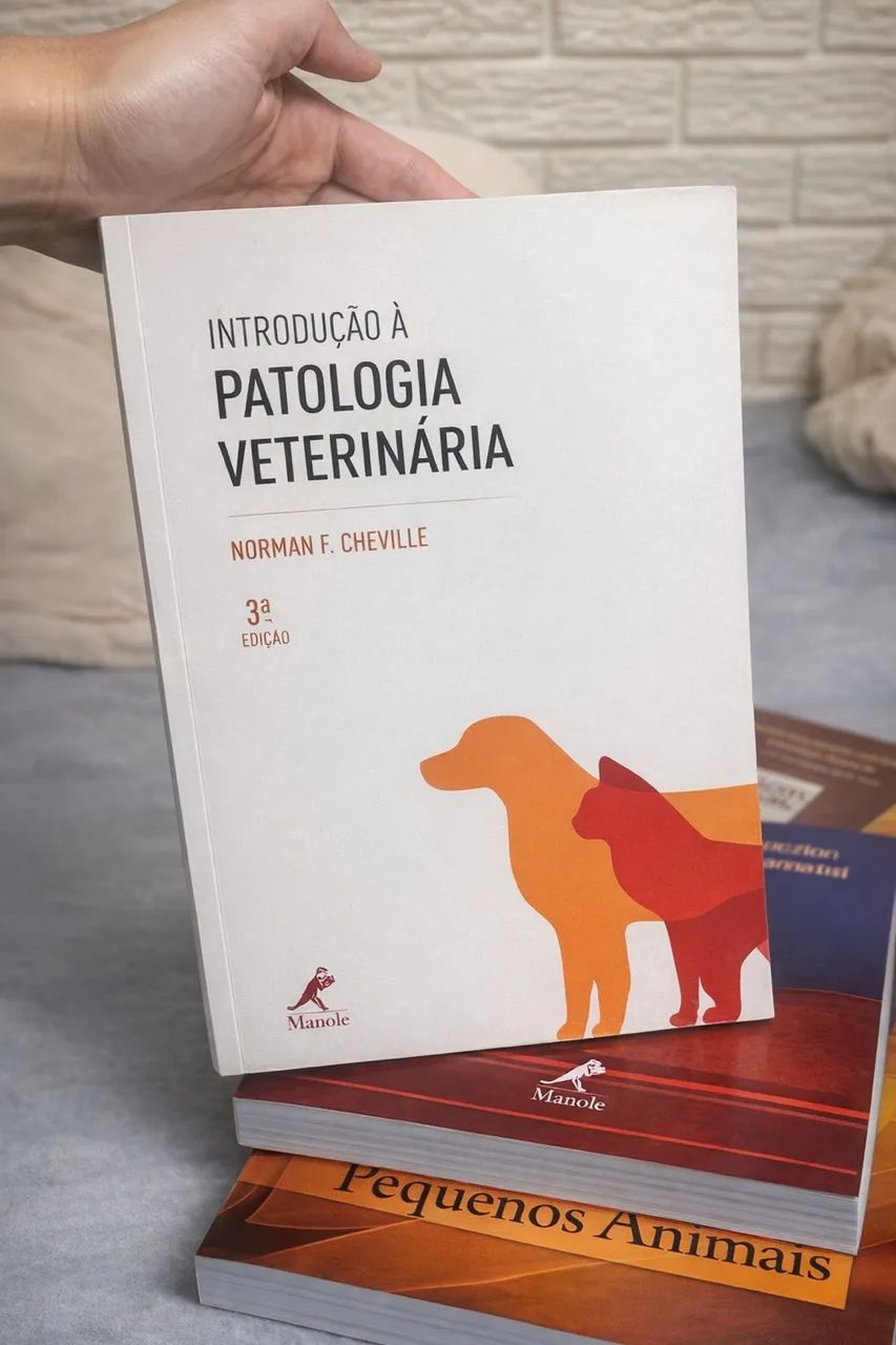 Livros de veterinária contendo o clássico da Fossum 