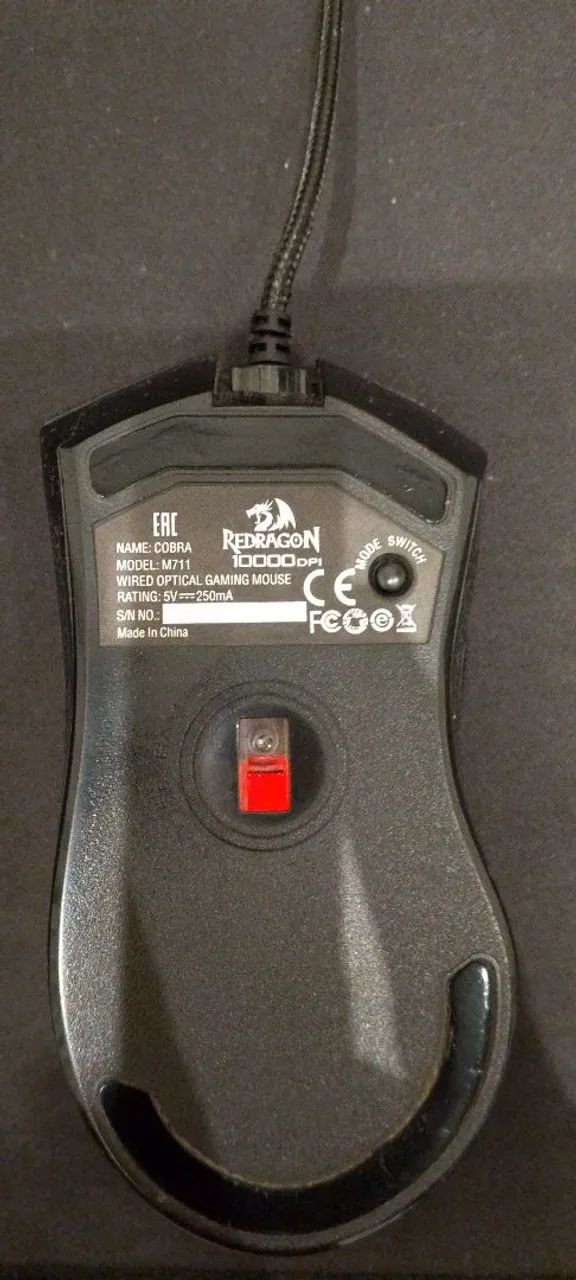 VENDO MOUSE REDRAGON COBRA M711 COM FIO  - Foto 4