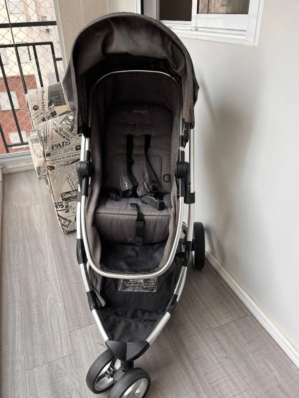 Carrinho de bebê com bebê conforto (isofix) - Foto 3