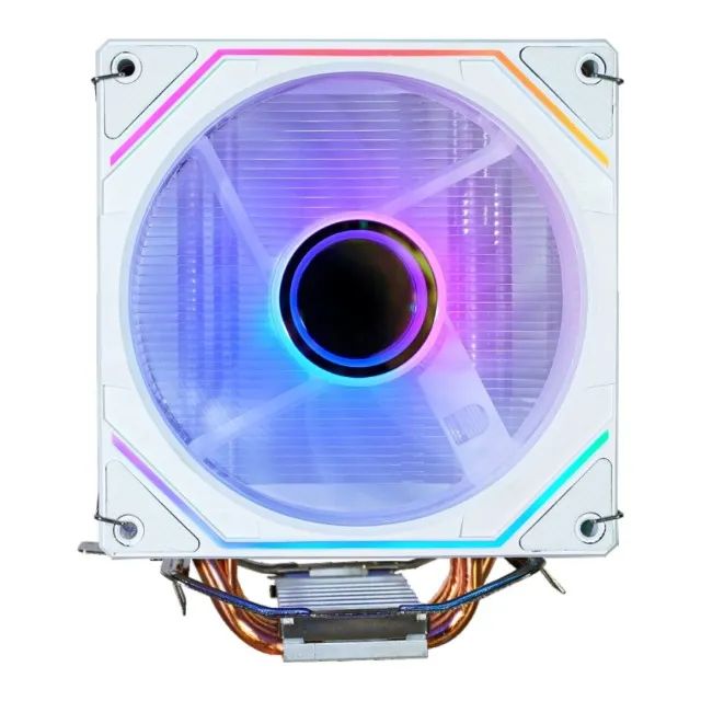 Cpu Cooler Gamer Tdp 150w Branco Rgb Intel/amd Ac05 Kmex *ENTREGA GRÁTIS* - Foto 2