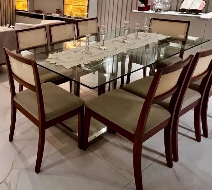 Cadeiras em madeira para mesa de jantar - Foto 4