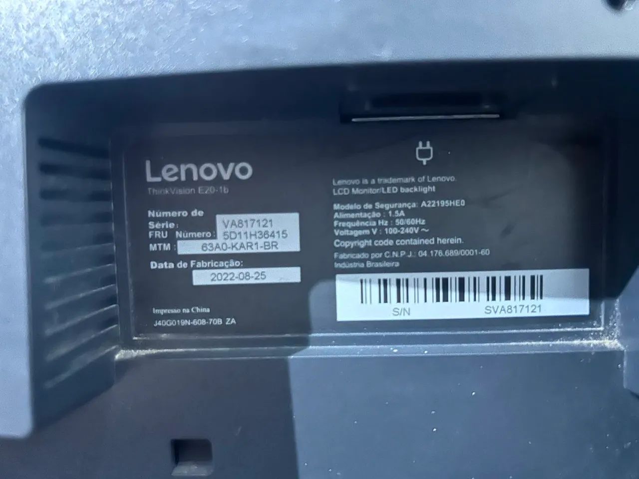 Monitor Lenovo E20-1B 19 5' - Foto 4