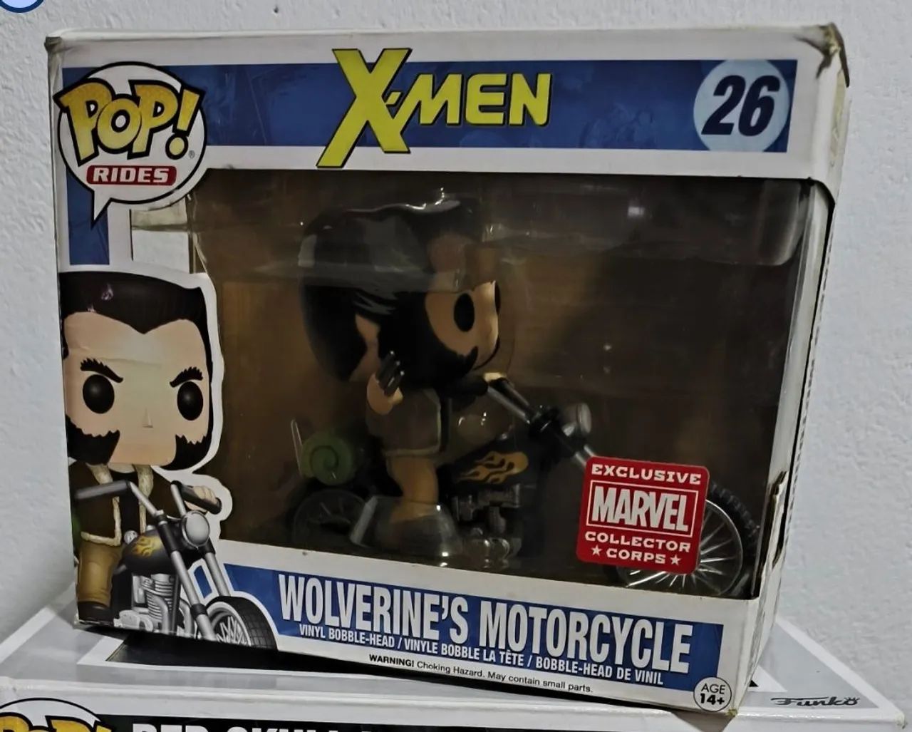 Funko pop Wolverine motorcycle - 26 - exclusive Marvel collector corps 