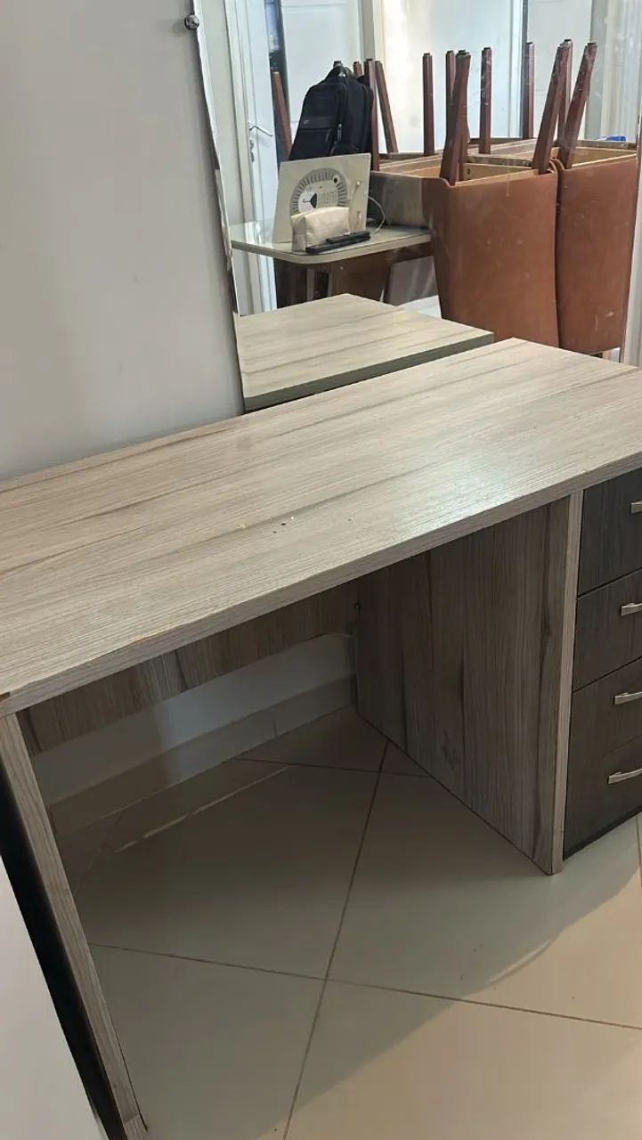 ESCRIVANINHA AMADEIRADA COM GAVETAS 100% MDF - Foto 5