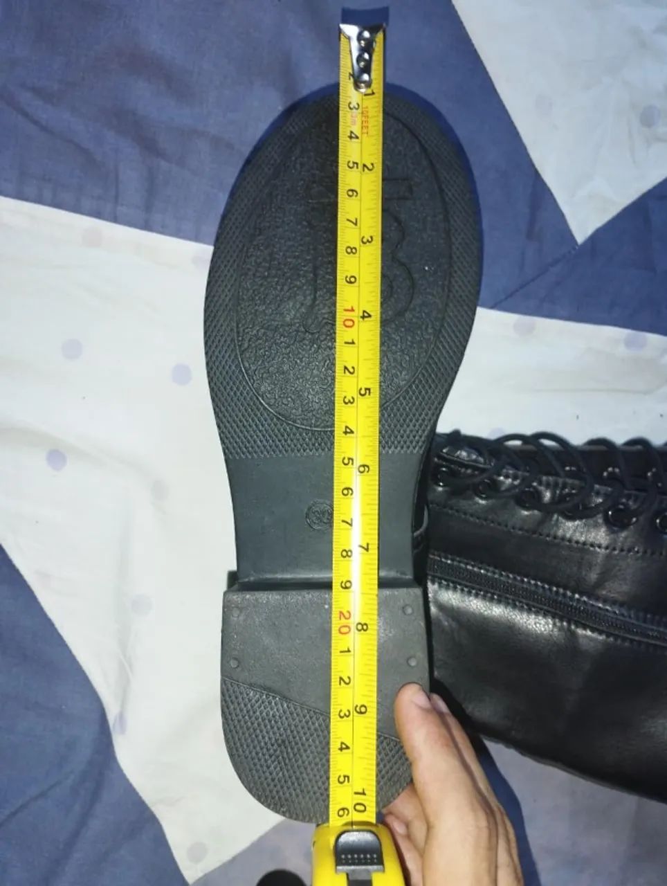 Bota de cano alto com cadarço - Foto 4