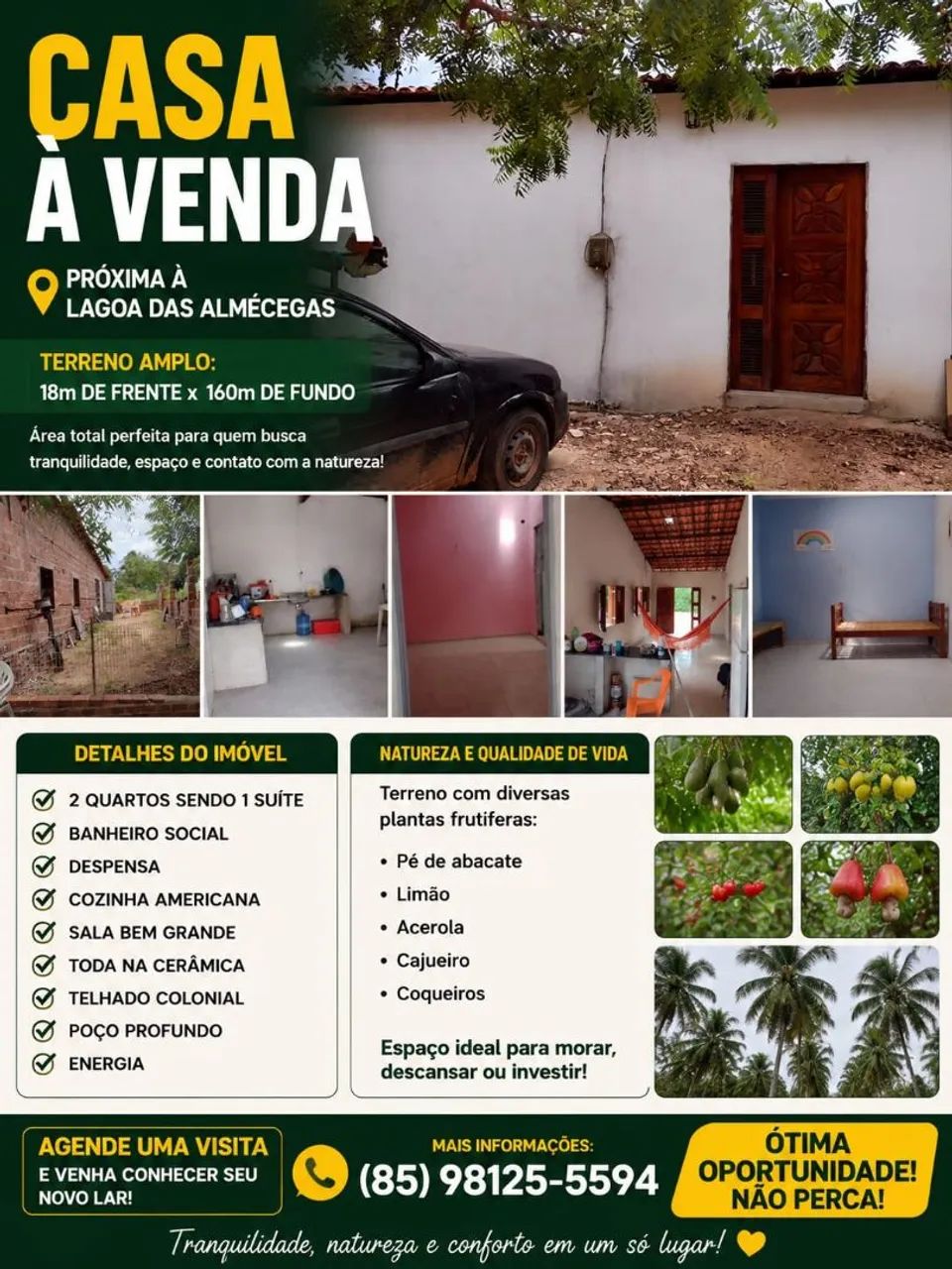 Casa perto da lagoa das Almécegas 