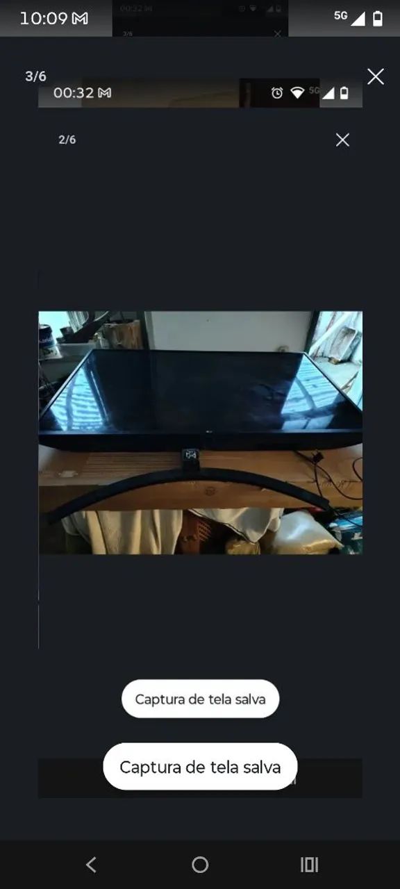 TV LG 55UM7470PSA (55 polegadas, 4K, ThinQ AI)  Com defeito tela preta - Foto 3