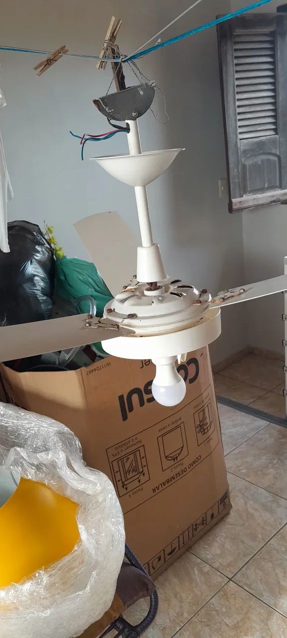 VENTILADOR de teto COMPLETO . - Foto 6